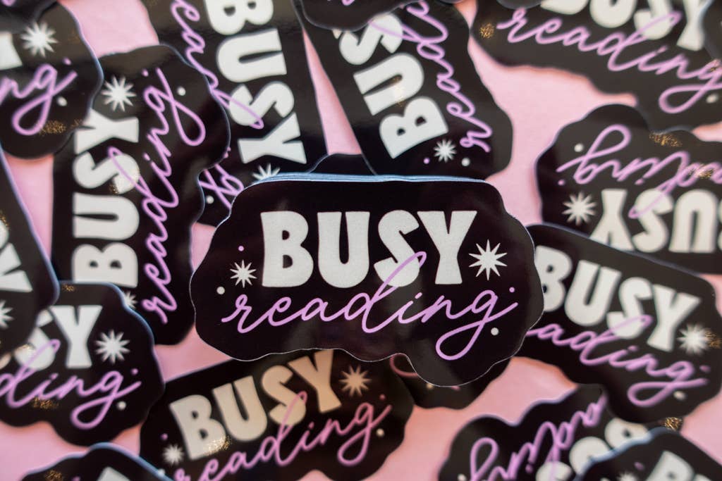 Busy Reading Sticker