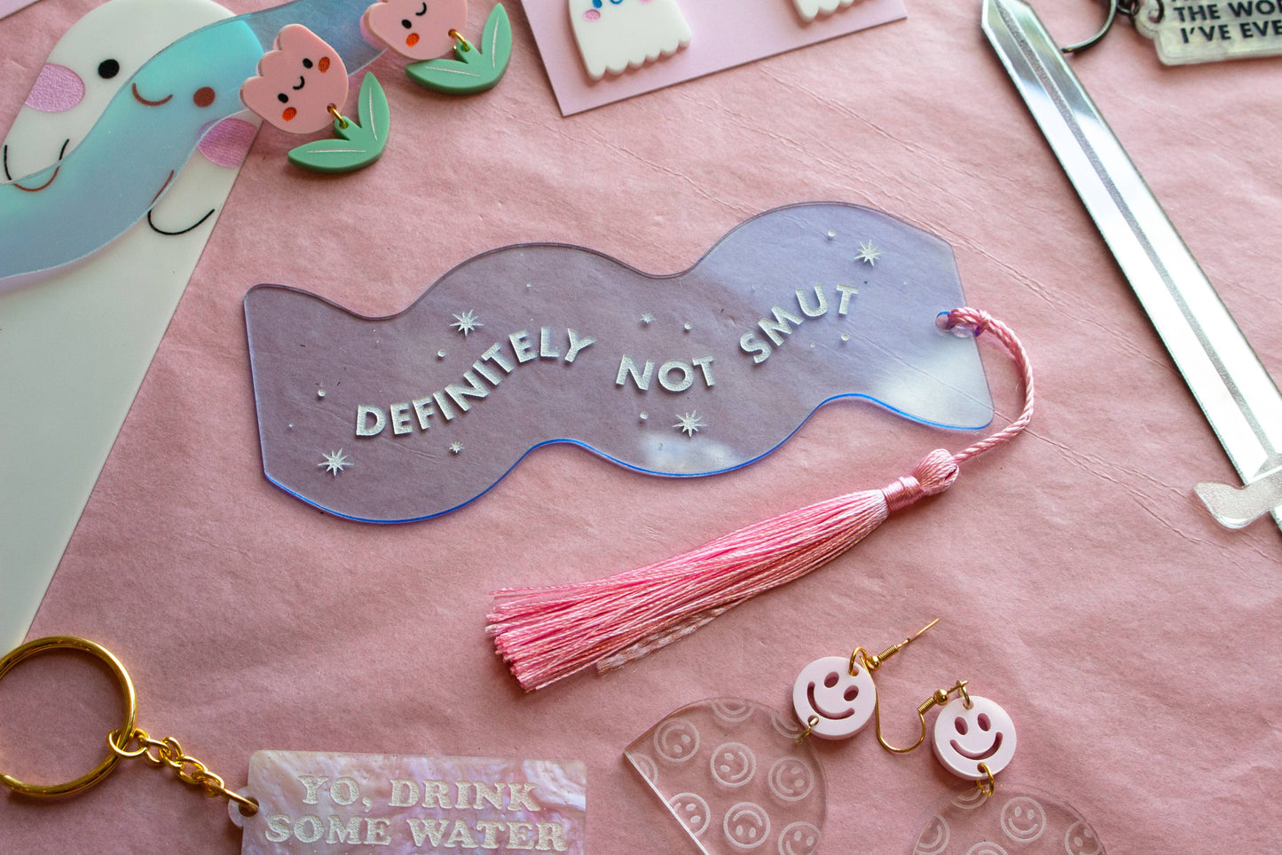 Definitely Not Smut Acrylic Bookmark
