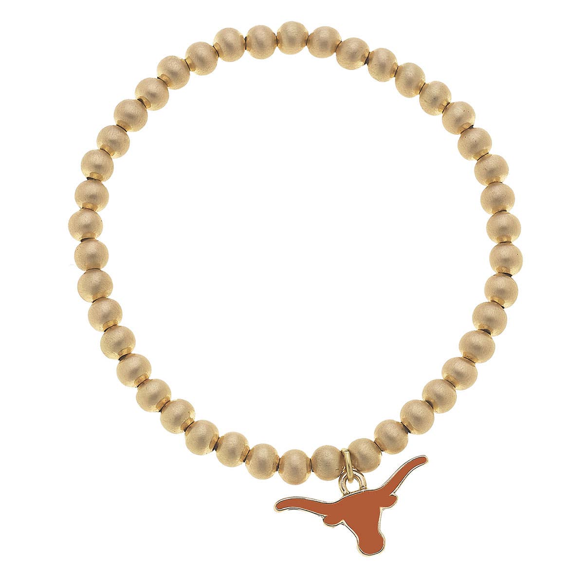 Texas Longhorns Beaded Bracelet
