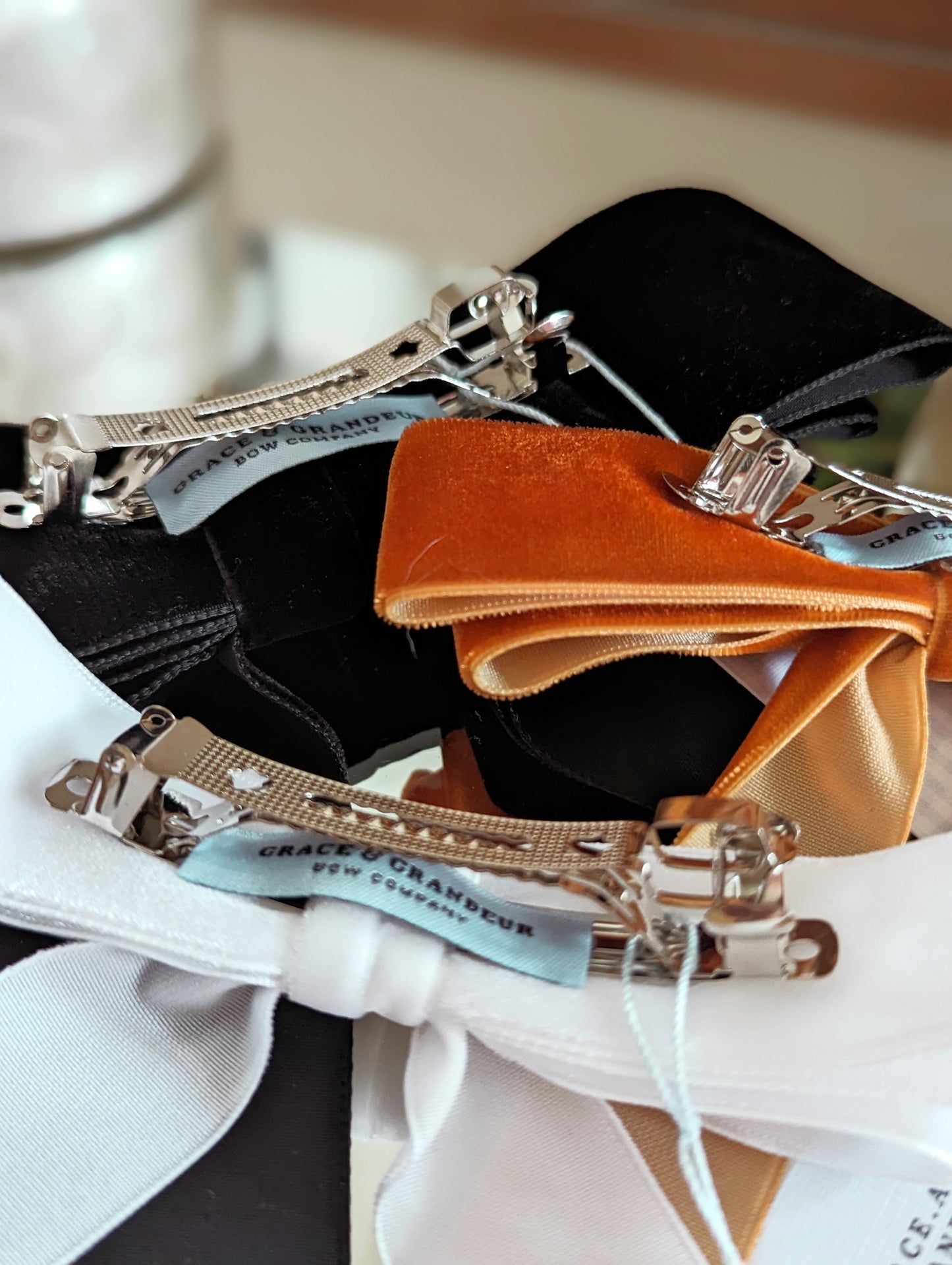 Alice Short Bow Barrette - Copper