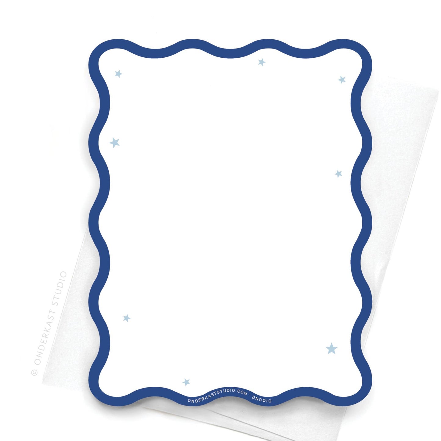 Wavy Die Cut TS Midnights Notecard