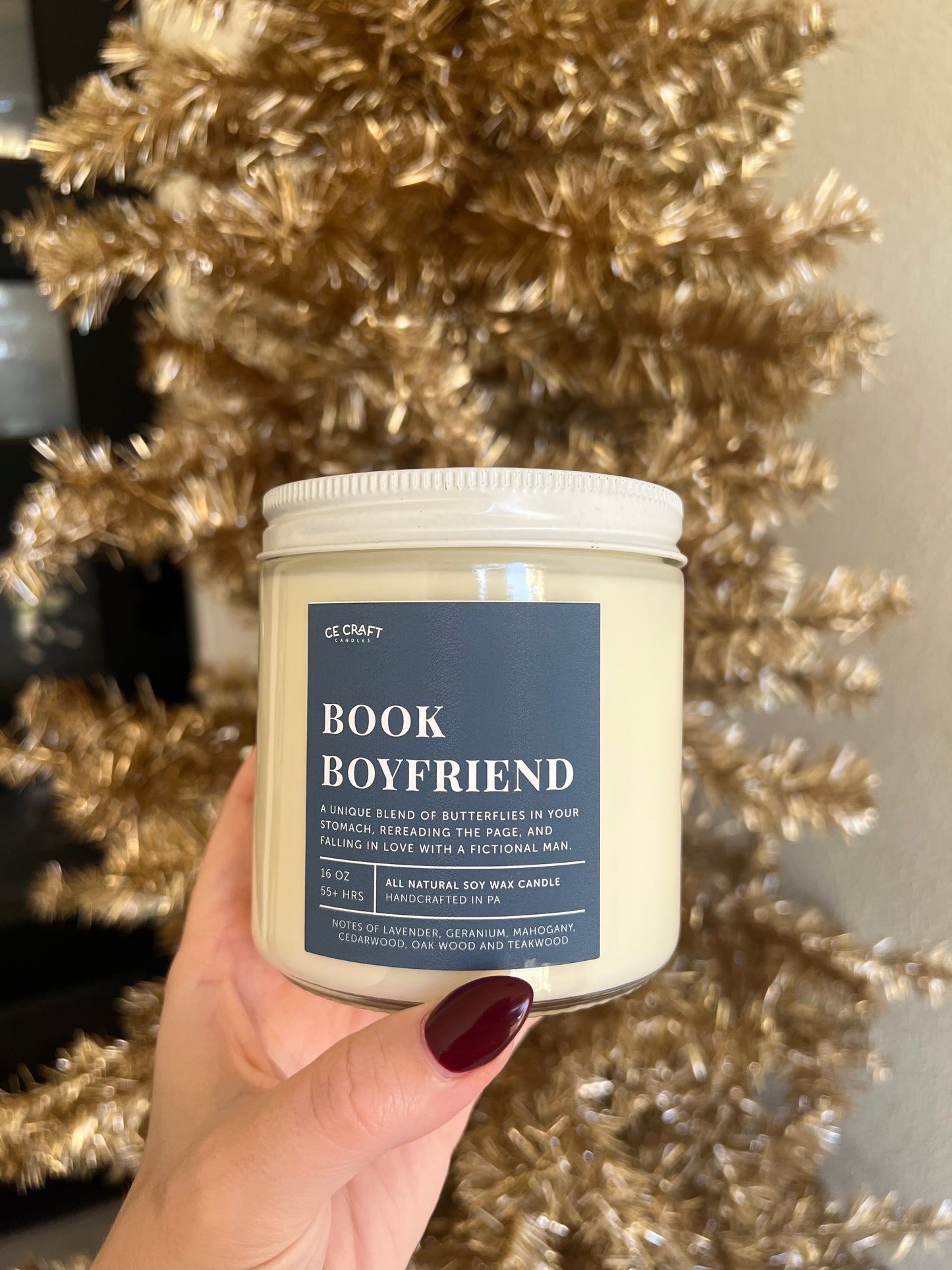 Book Boyfriend Candle