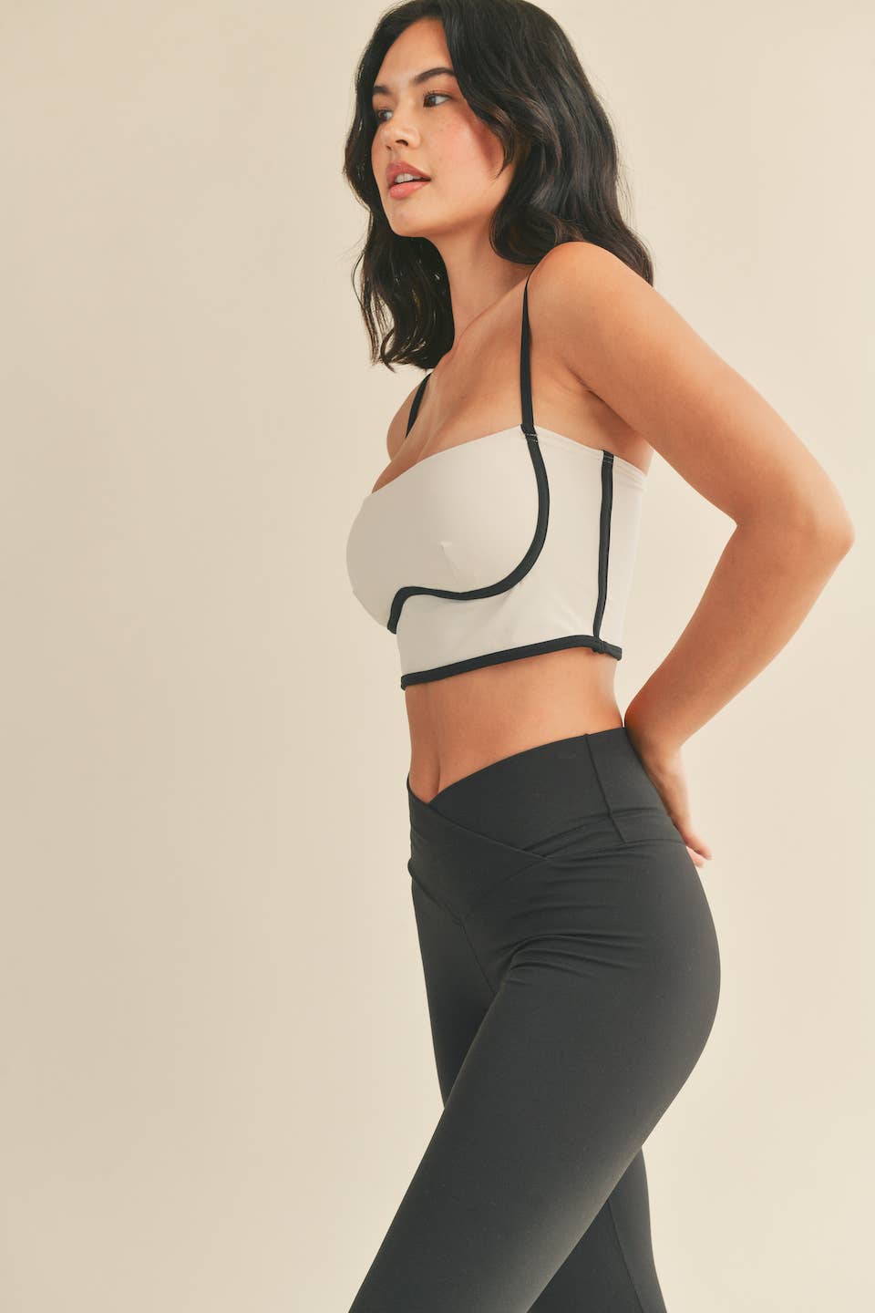 Cream Sculpting Bra Tank Cream
