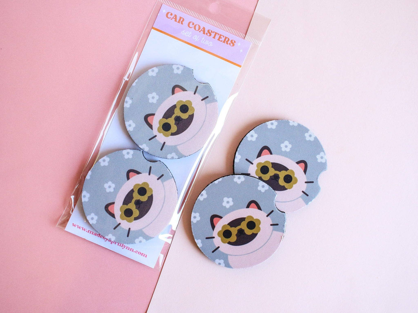 Car Coaster - Siamese Cat