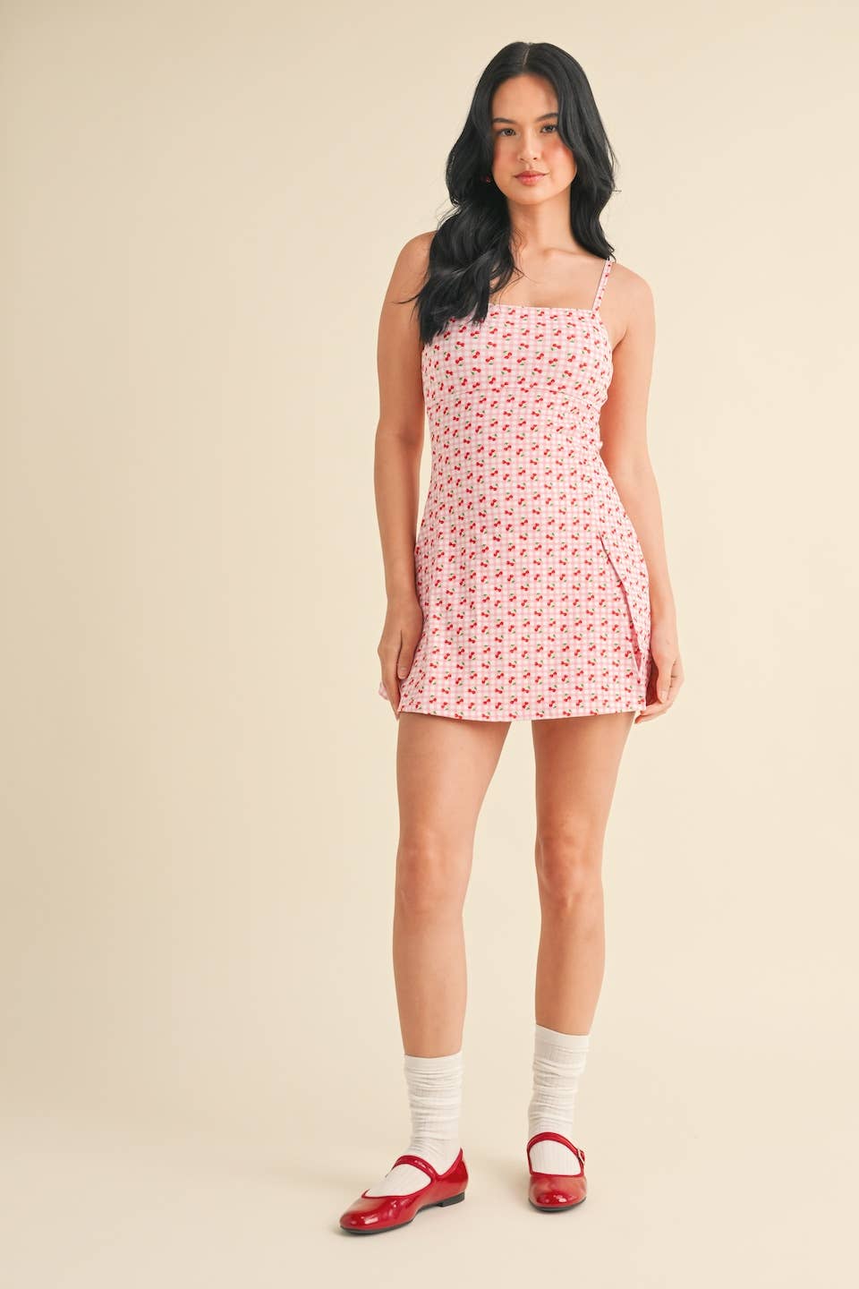Cherry Gingham Athletic Dress