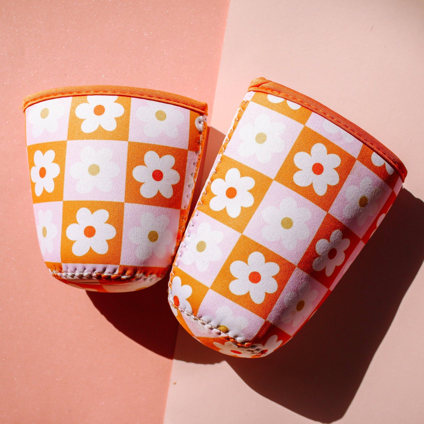 Coffee Sleeve - Checkered Daisy