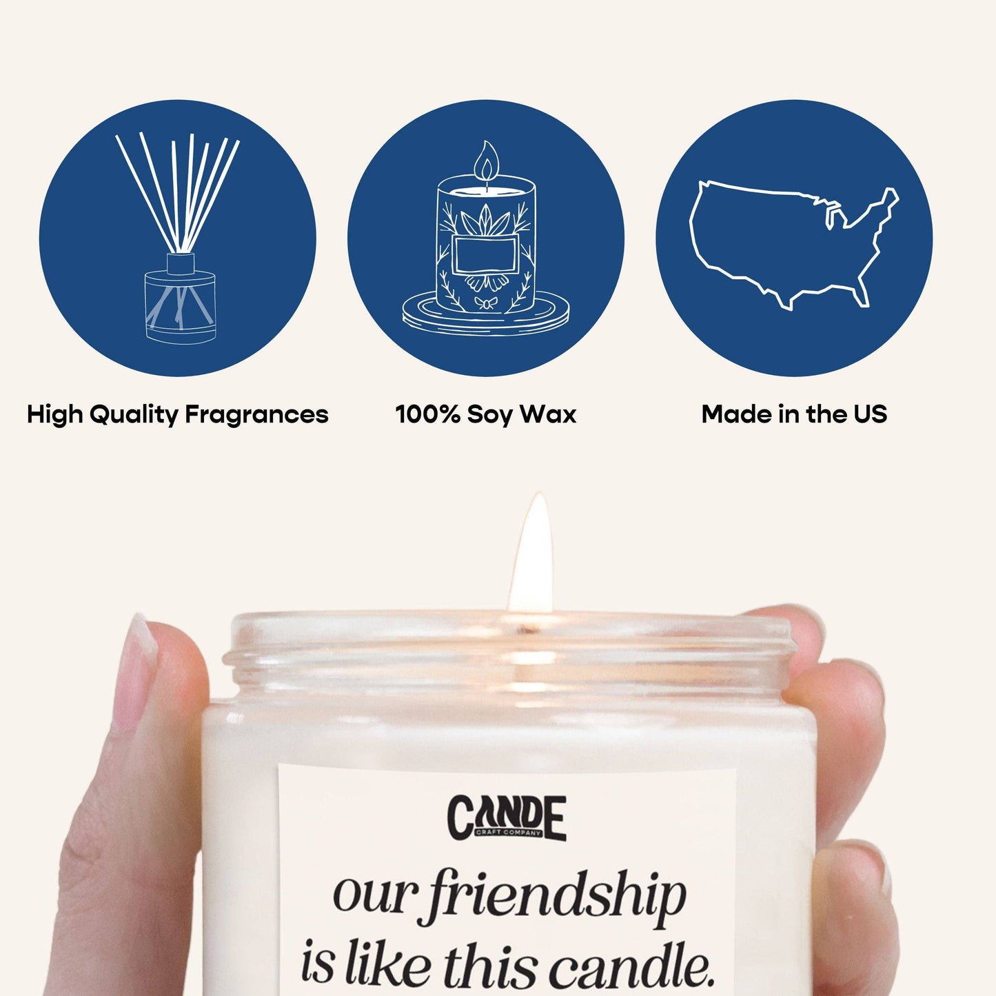 But Daddy, I Love Him Candle: Cashmere / Large