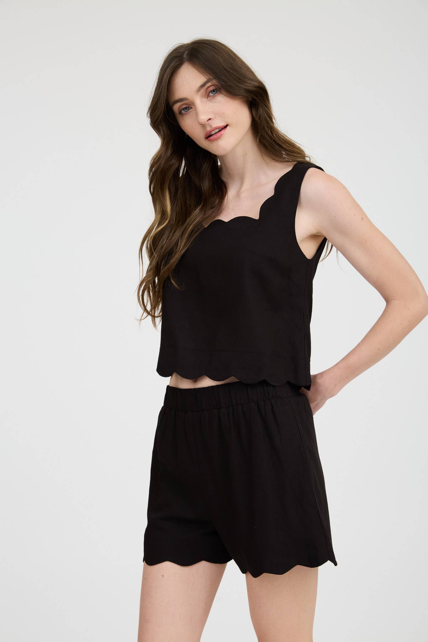 Scallop Tank Top