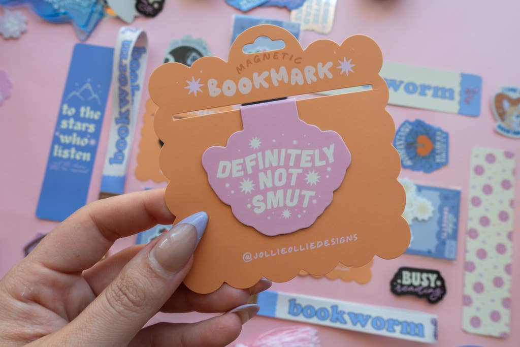 Definitely Not Smut Magnetic Bookmark - Pink