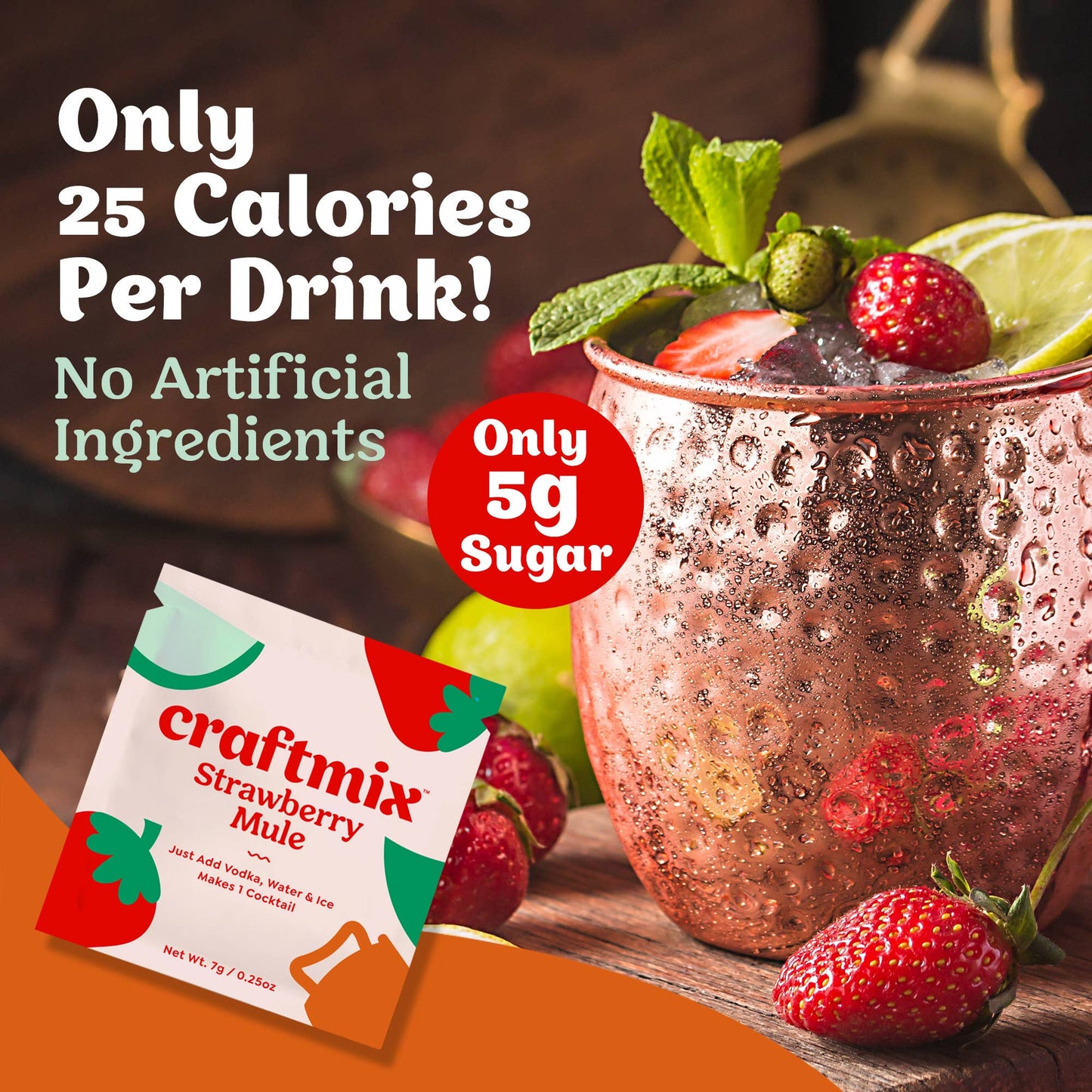 Craftmix Cocktail Mix Strawberry Mule