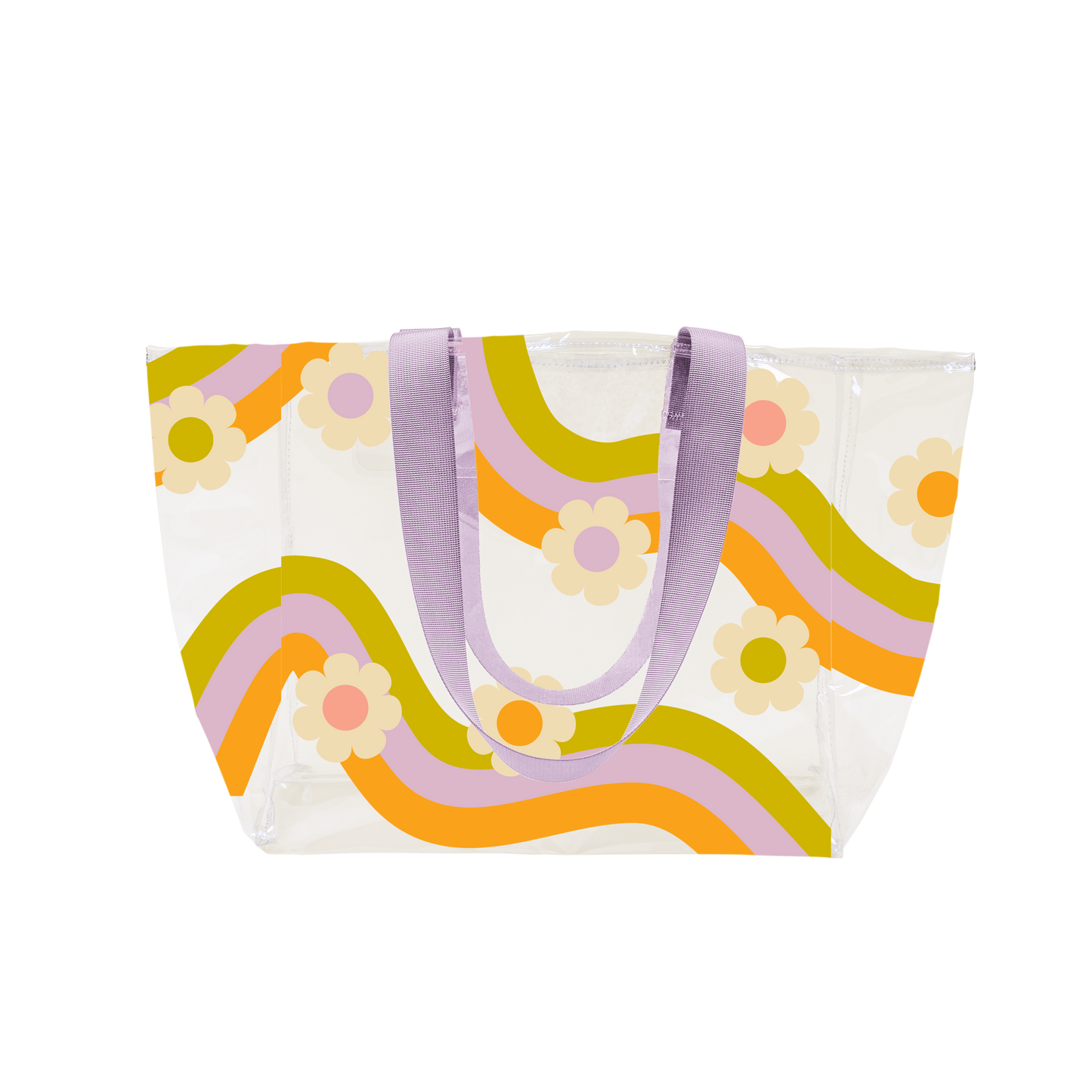 Wavy Daisy Medium All Day Tote