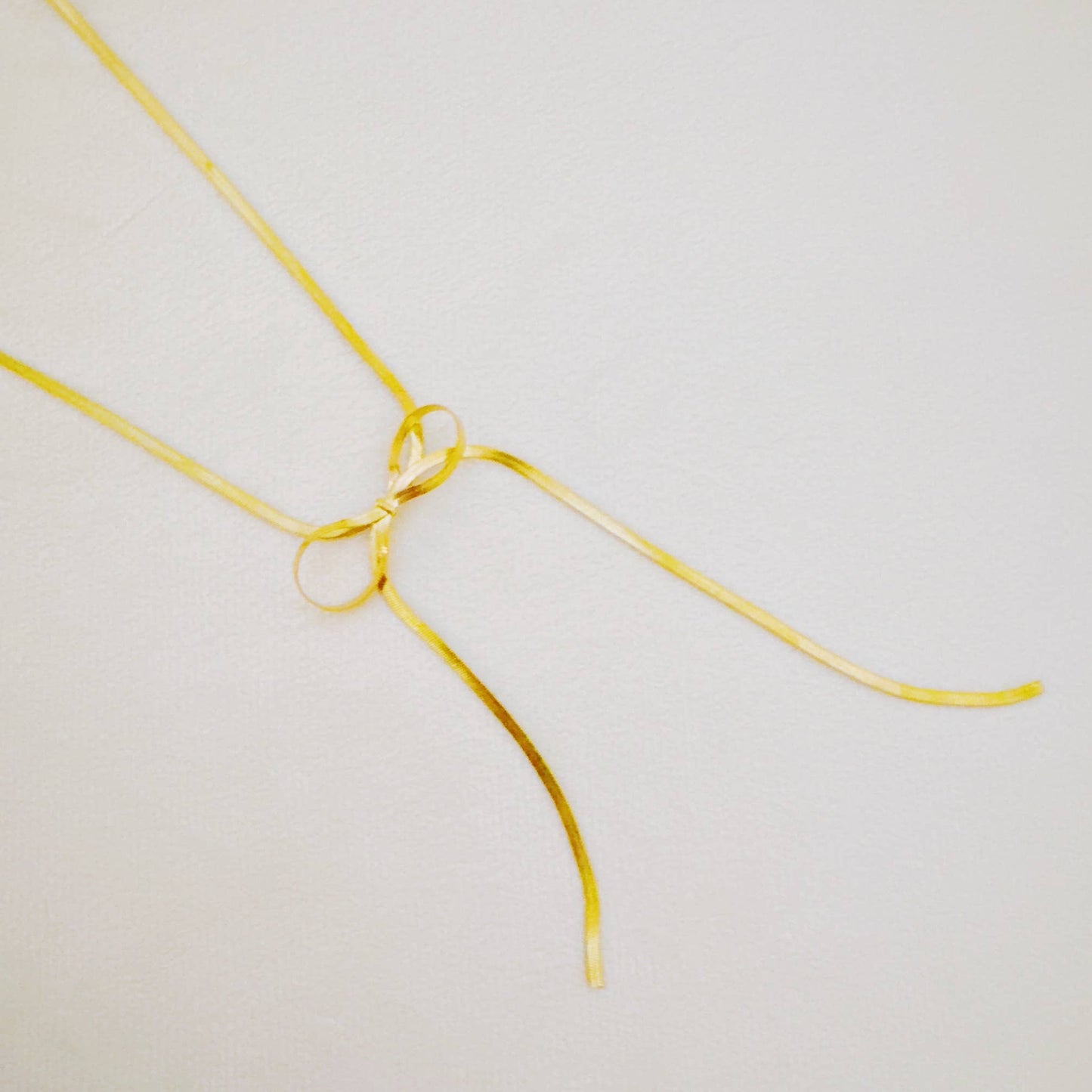 Herringbone Bow Necklace