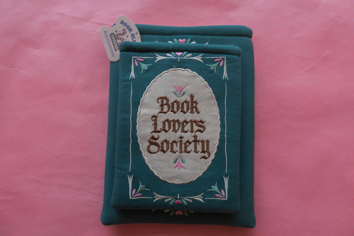 Book Society Embroidered Book/Kindle Sleeve: Book Sleeve