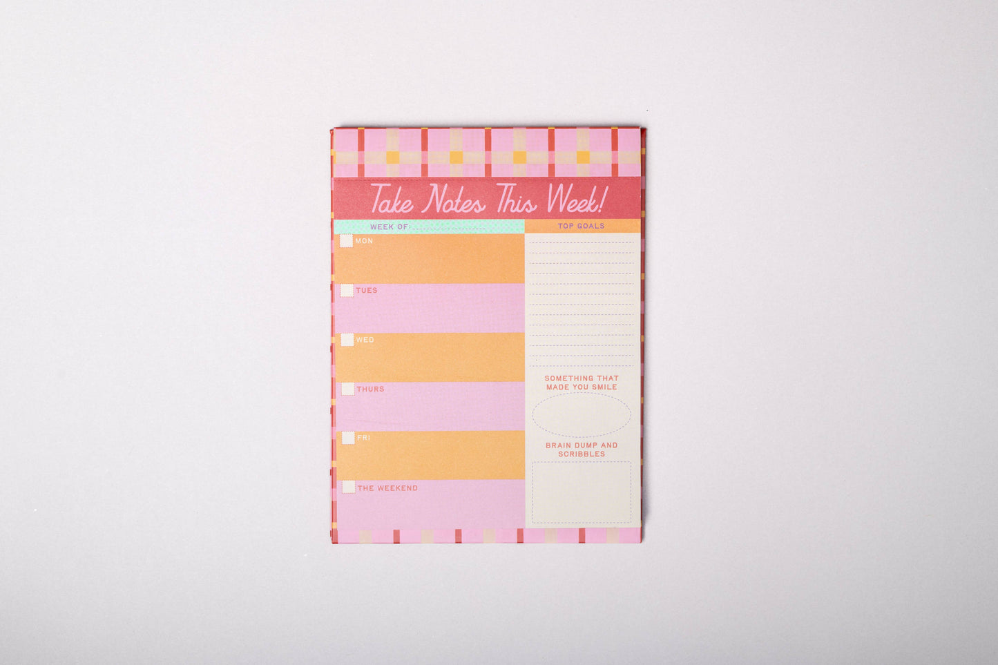 Week to Week Desk Planner, Take Notes This Week
