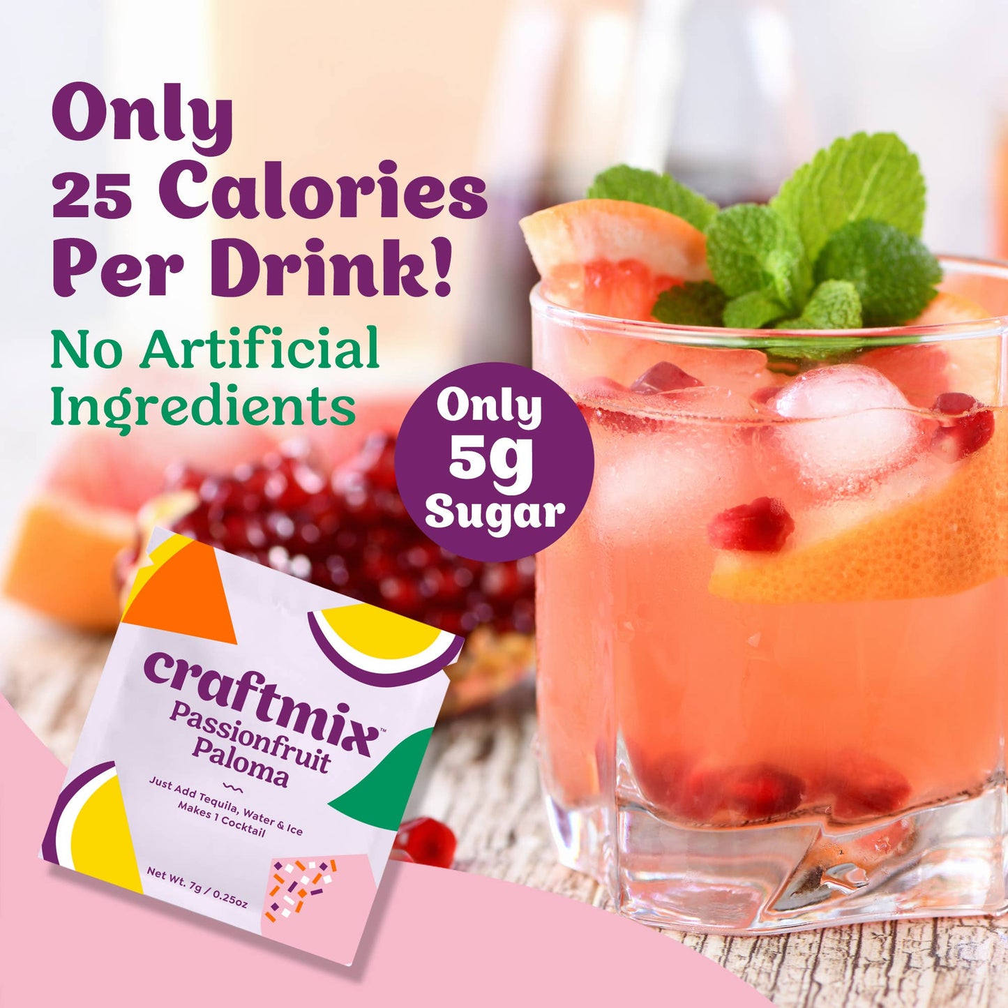 Craftmix Cocktail Mix Passionfruit Paloma
