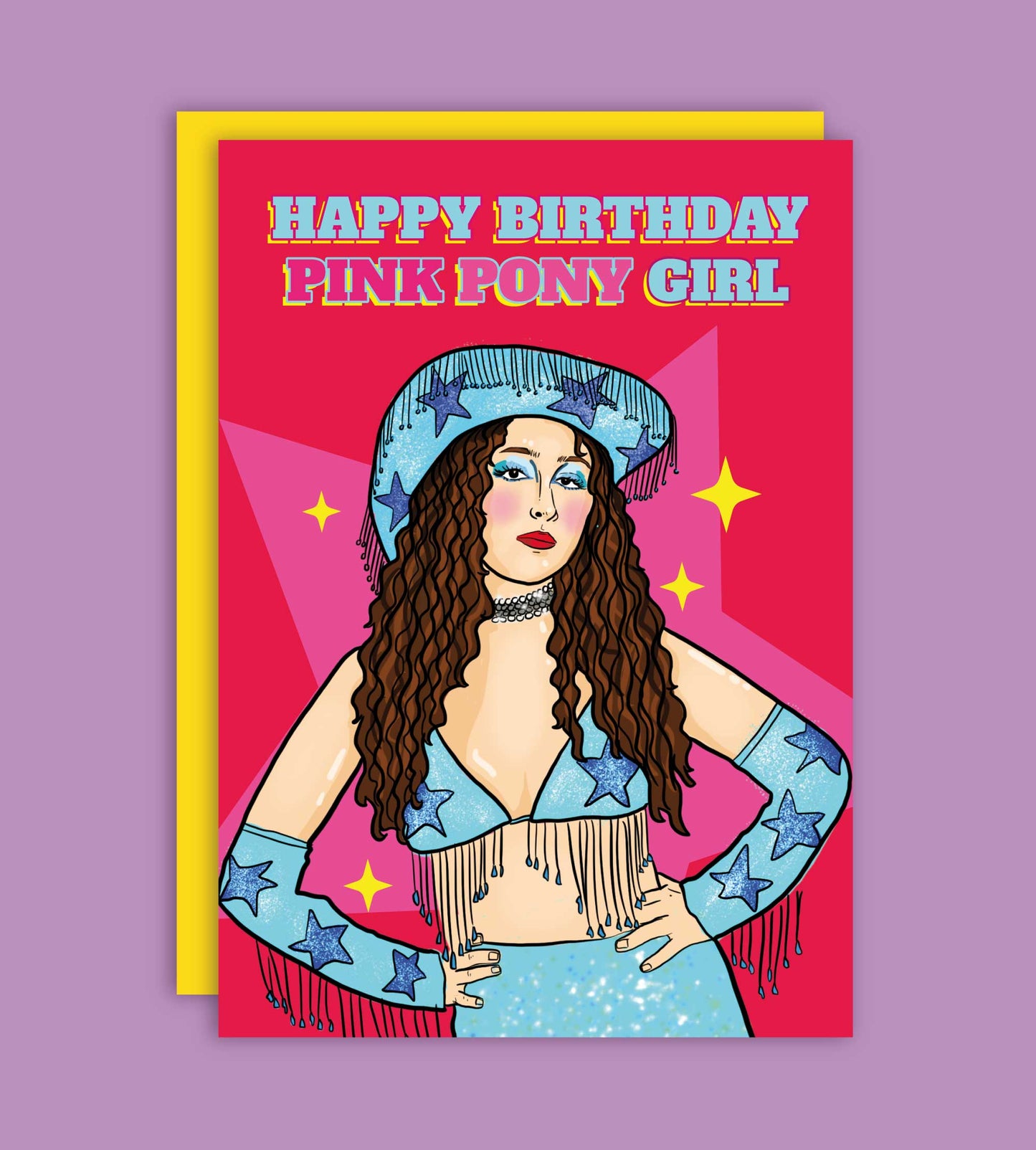 Pink Pony Girl Chappell Roan Greeting Card
