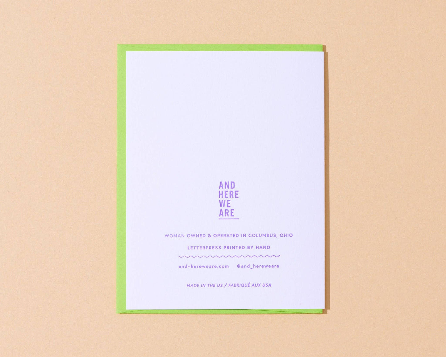 Man Cold Letterpress Card