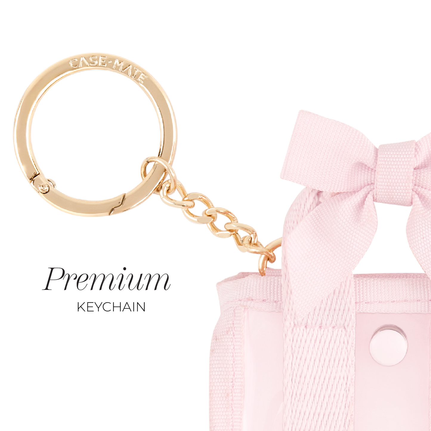 Case-Mate Tini Tote Keychain Charm: Ballet Pink
