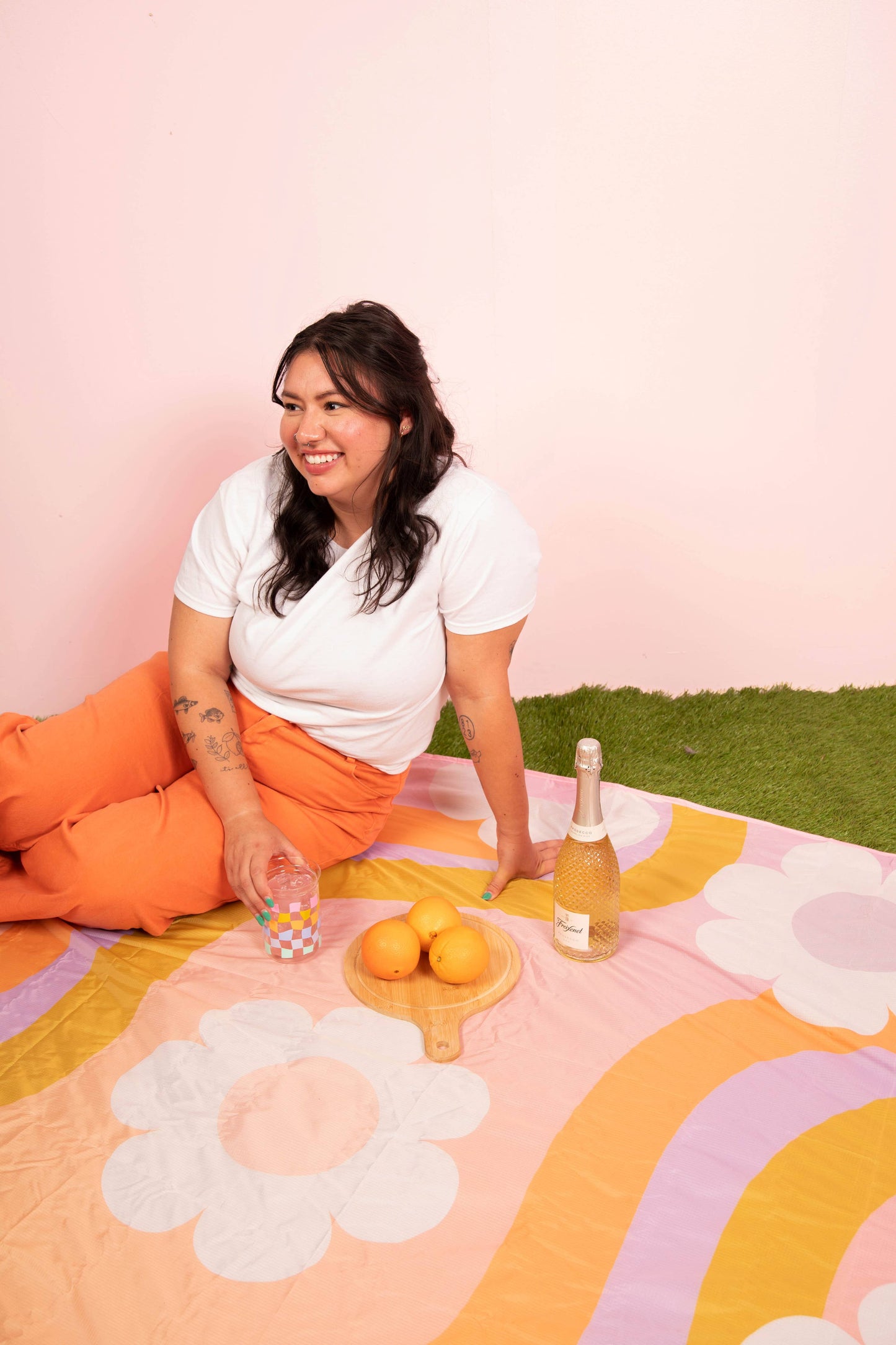 Wavy Daisy Picnic Pal Blanket