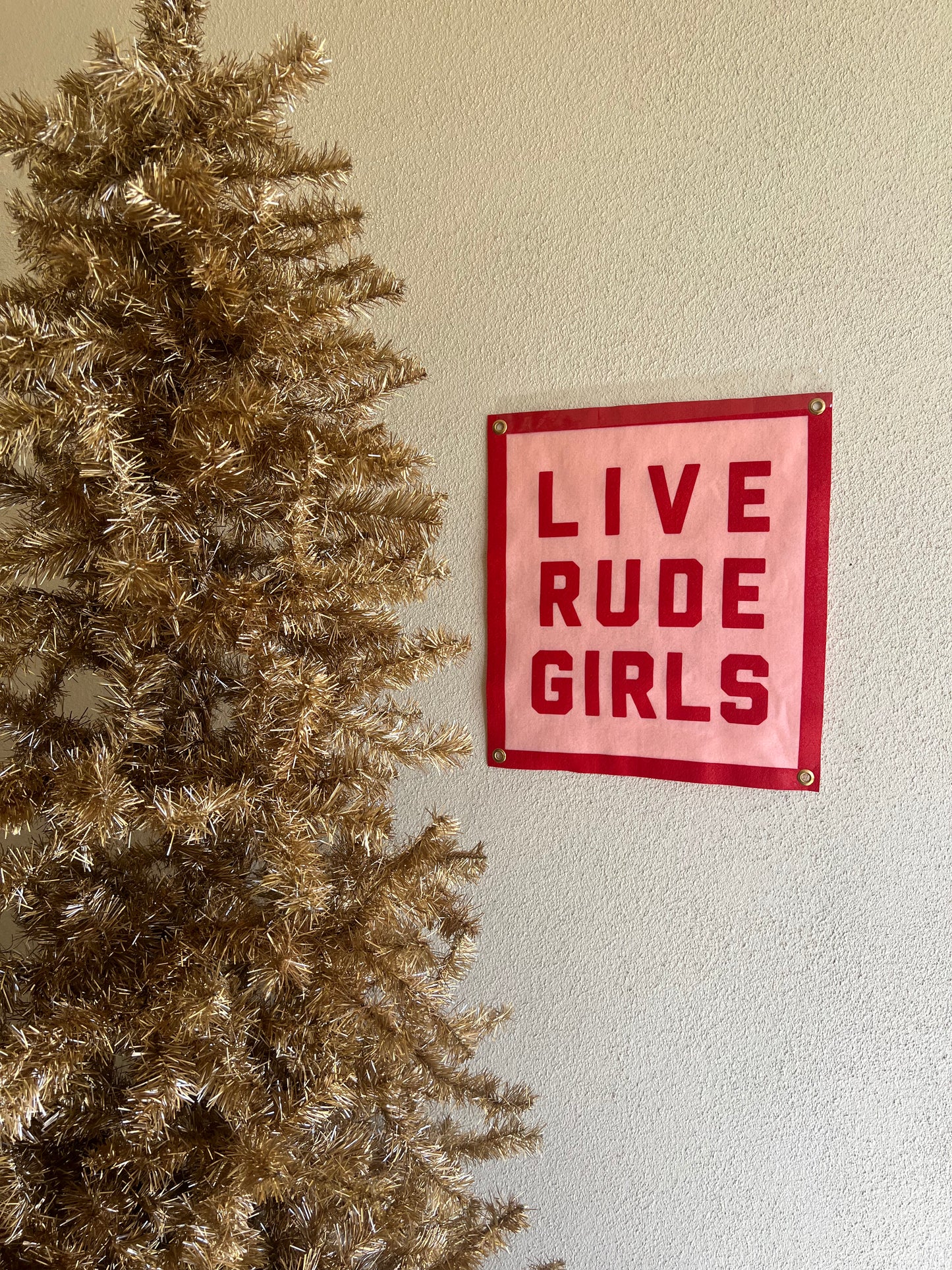 Live Rude Girls Champion Banner