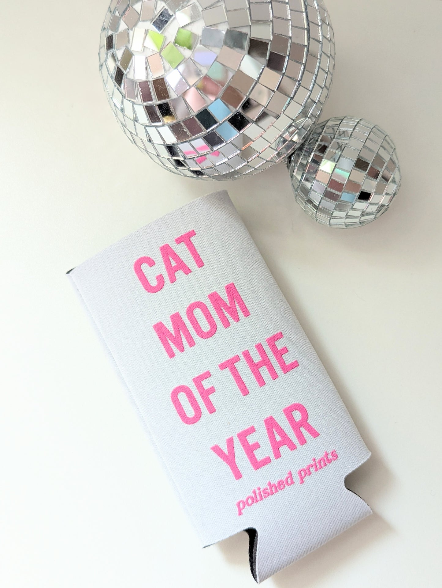 Cat Mom of the Year Koozie