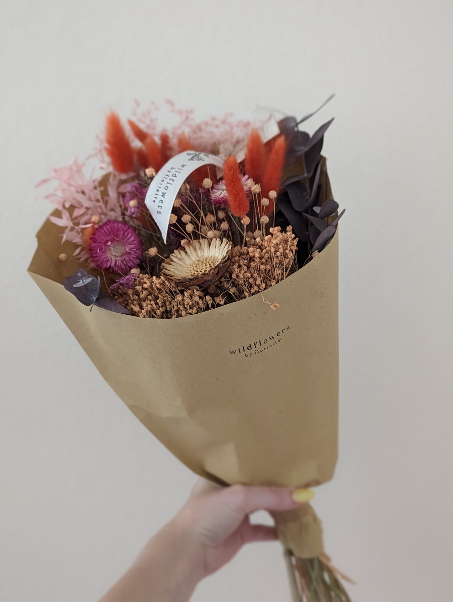 Medium Terra Pink Dried Flower Bouquet