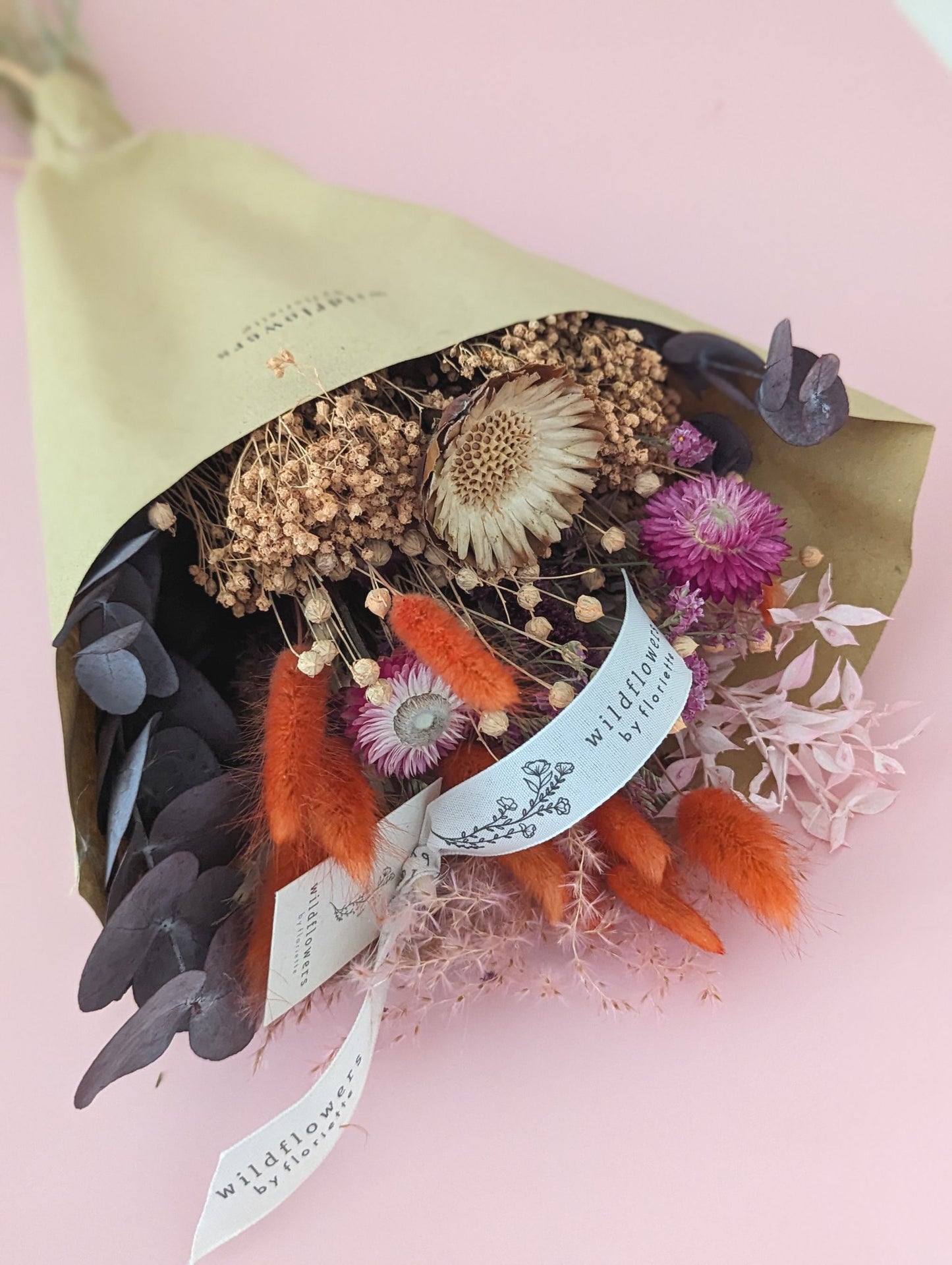 Medium Terra Pink Dried Flower Bouquet