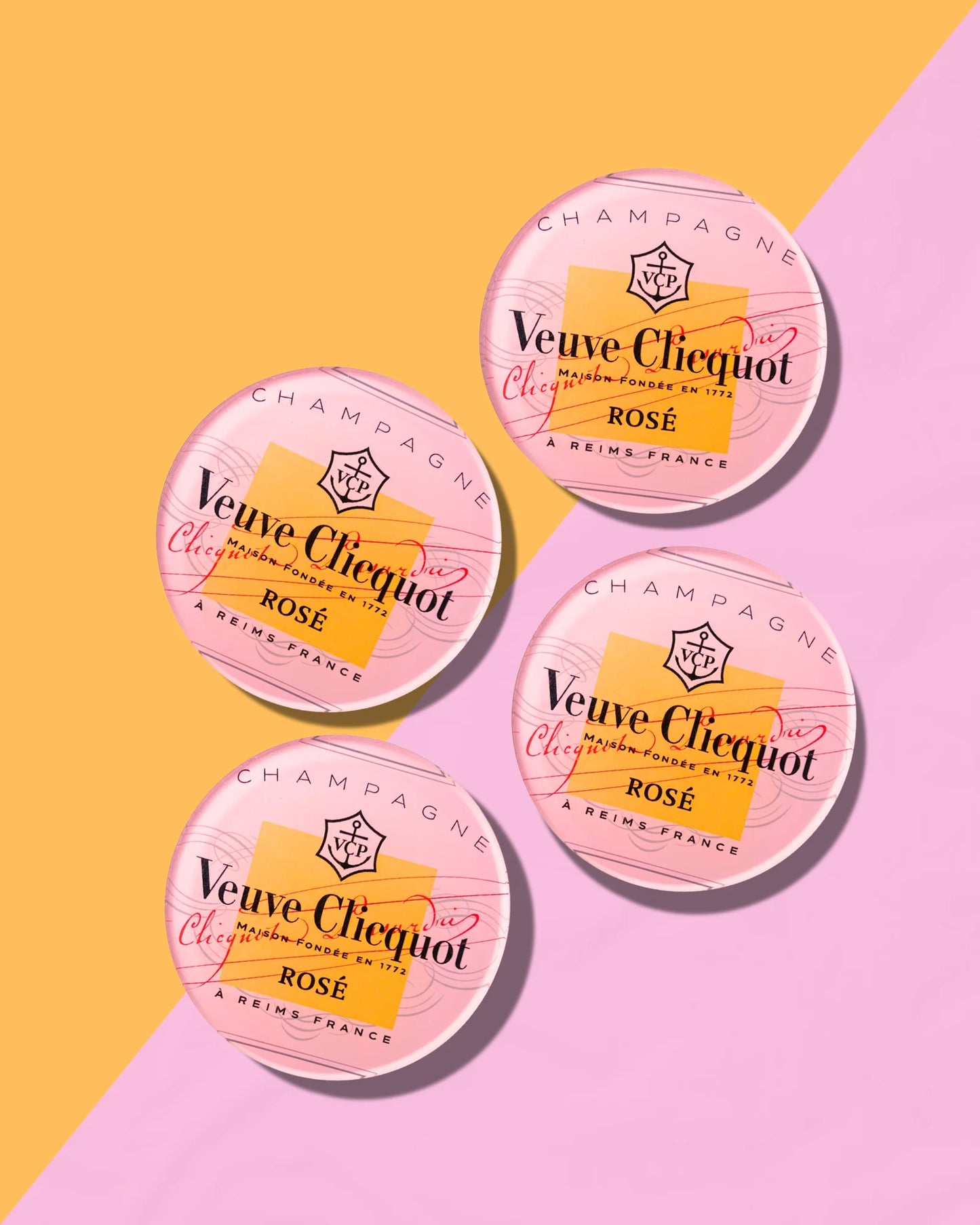 Rose Champagne Coasters