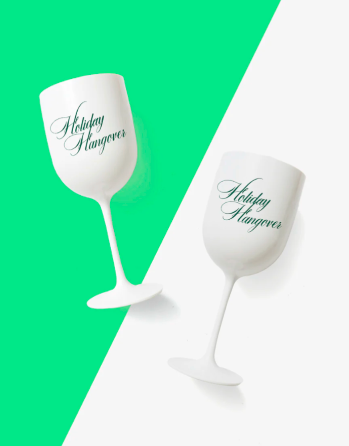 Holiday Hangover Glass