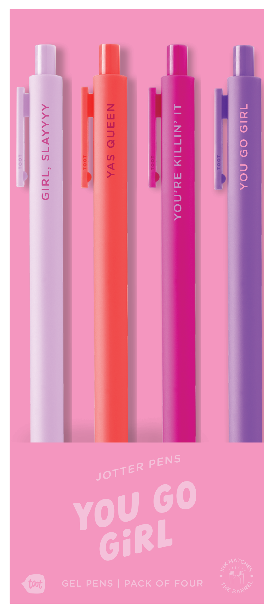 Jotter Sets 4 Pack You Go Girl