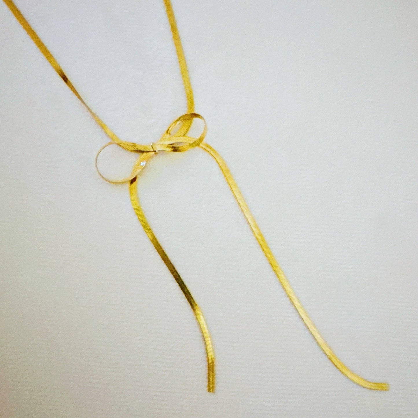 Herringbone Bow Necklace