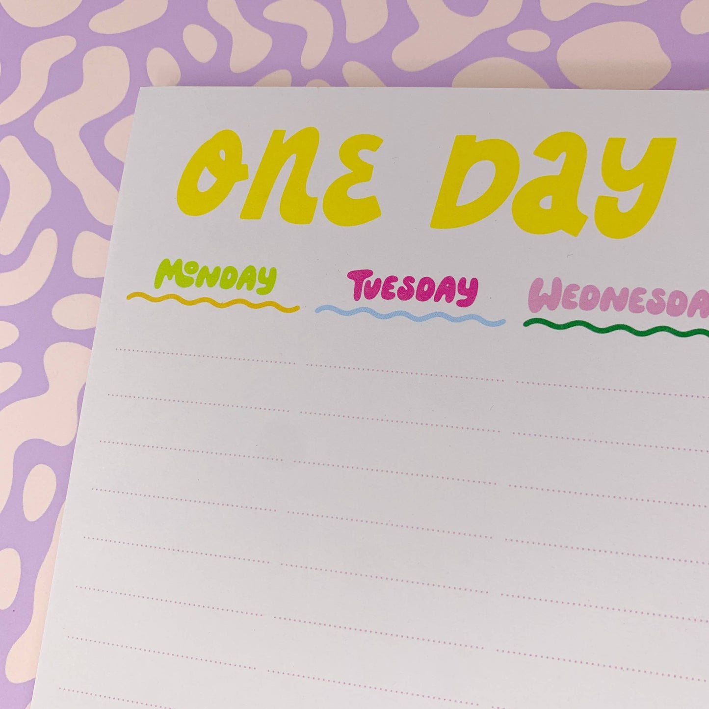 One Day at a Time Weekly Notepad