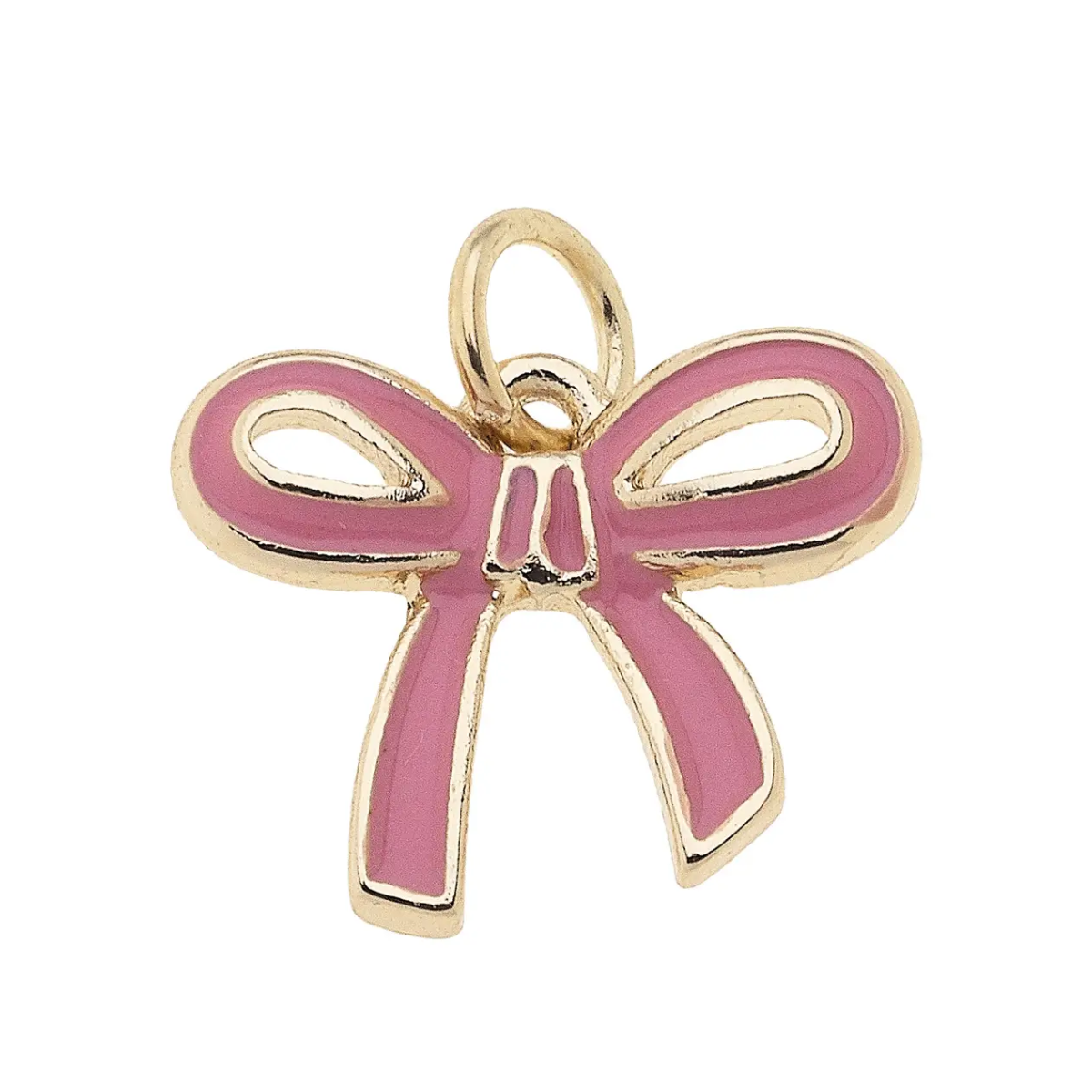 Bow Charm in Light Pink