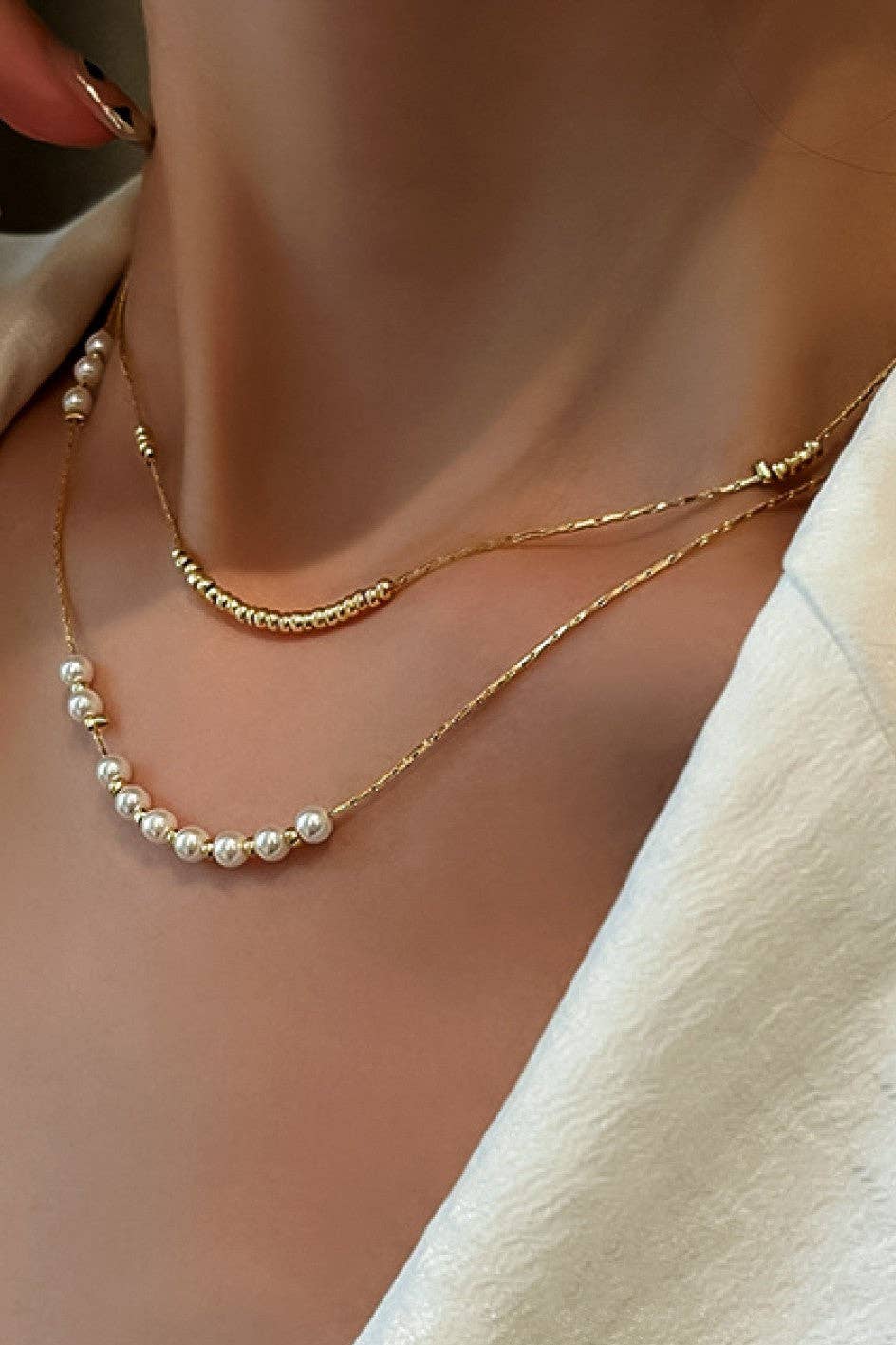 18K Gold Plated Waterproof Stainless Steel Chain Necklace - 6992: S0OX3T6992
