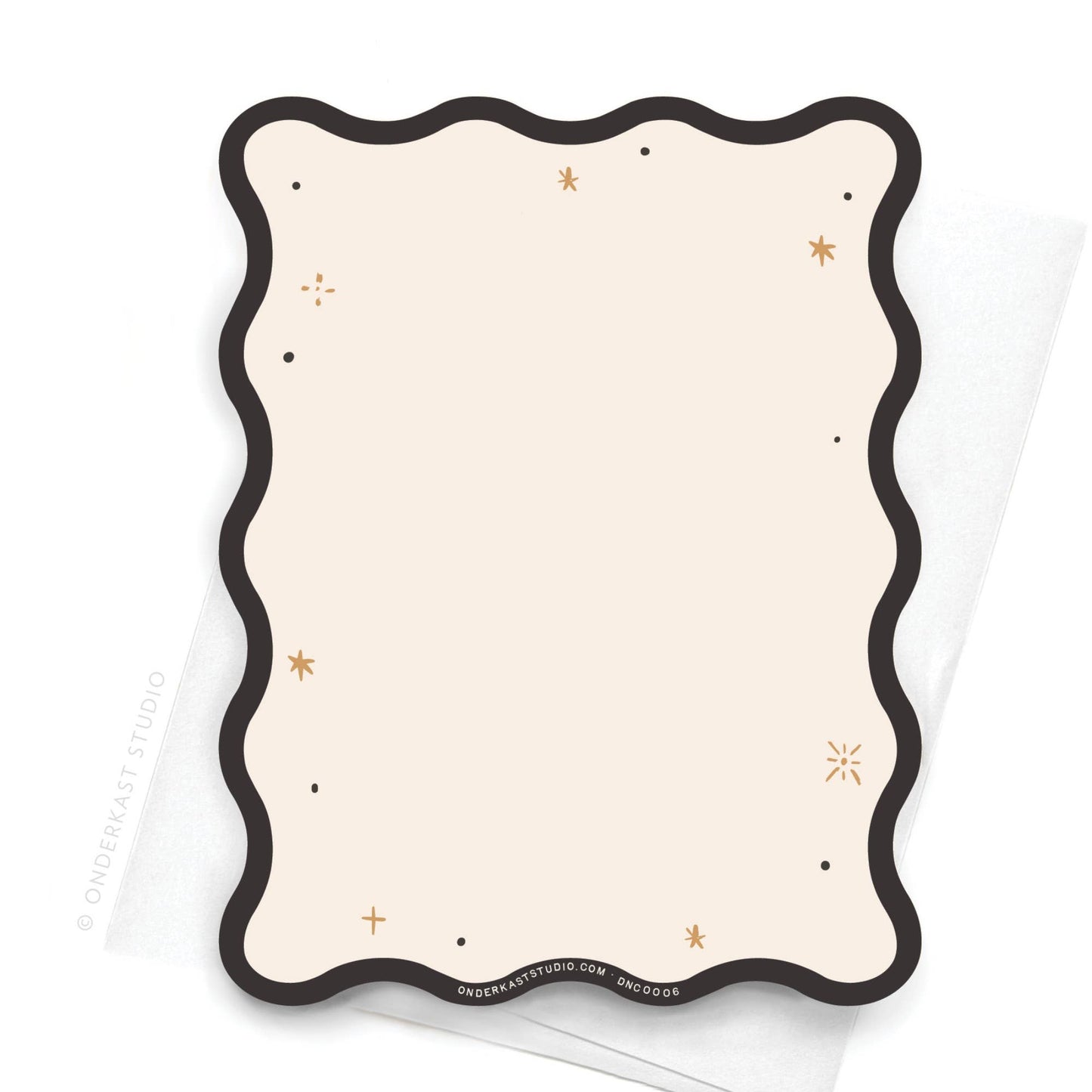 Wavy Die Cut TS Reputation Notecard