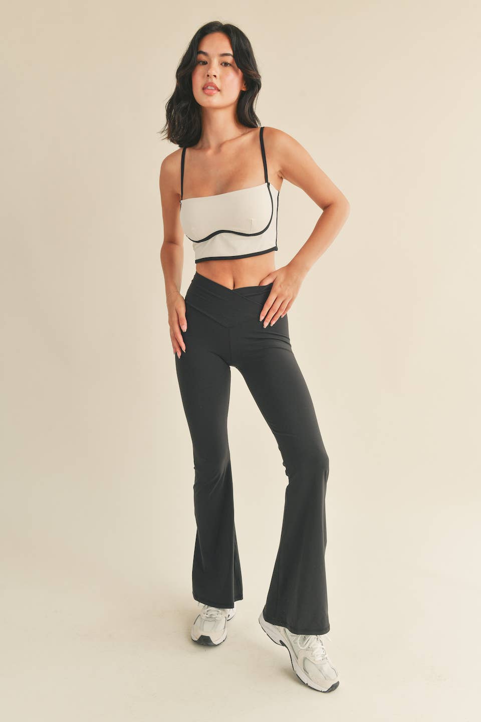 Cream Sculpting Bra Tank Cream