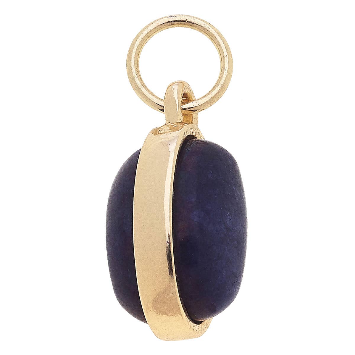 Dyed Jade Gemstone Charm: Fuchsia