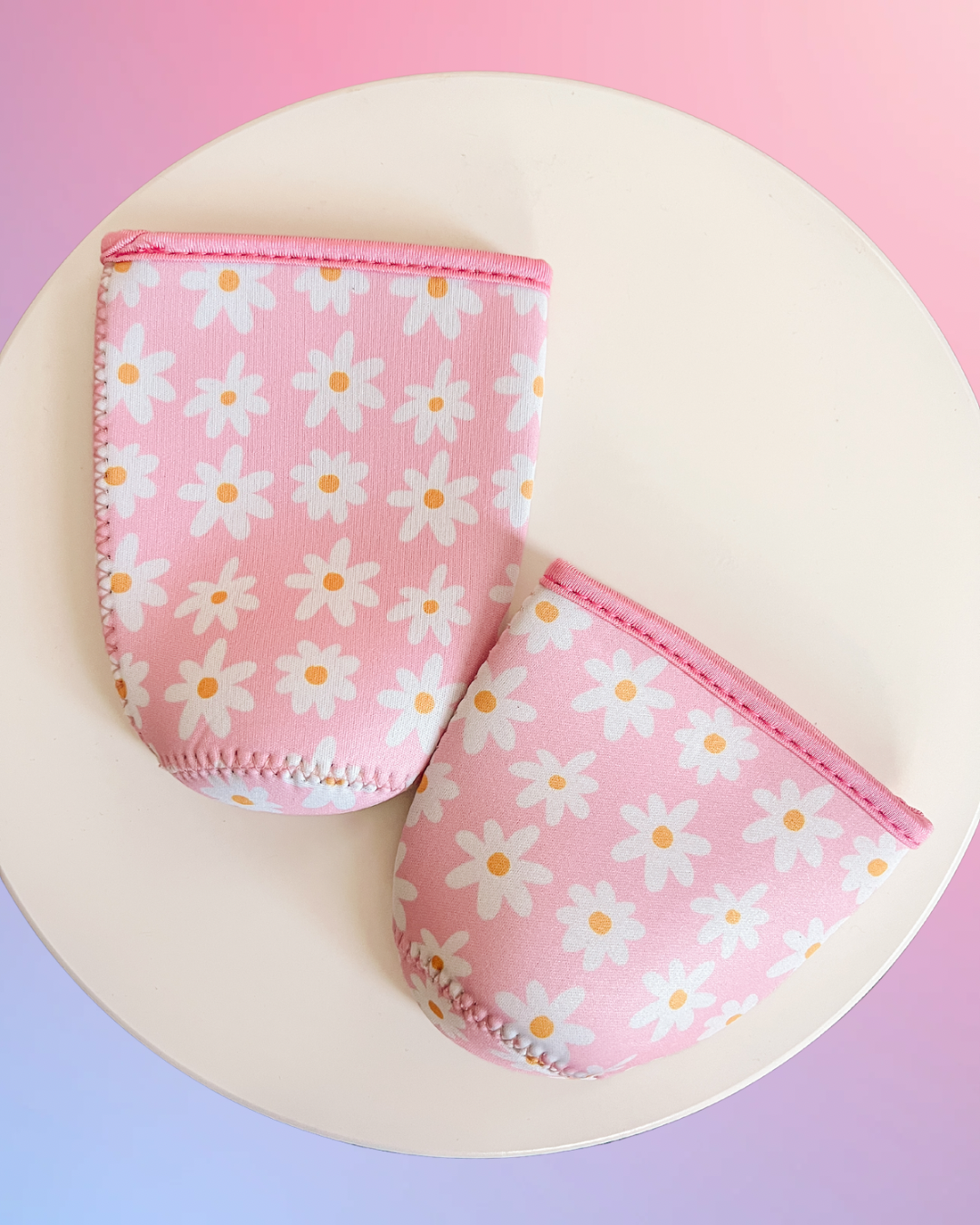 Coffee Sleeve - Pink Daisy