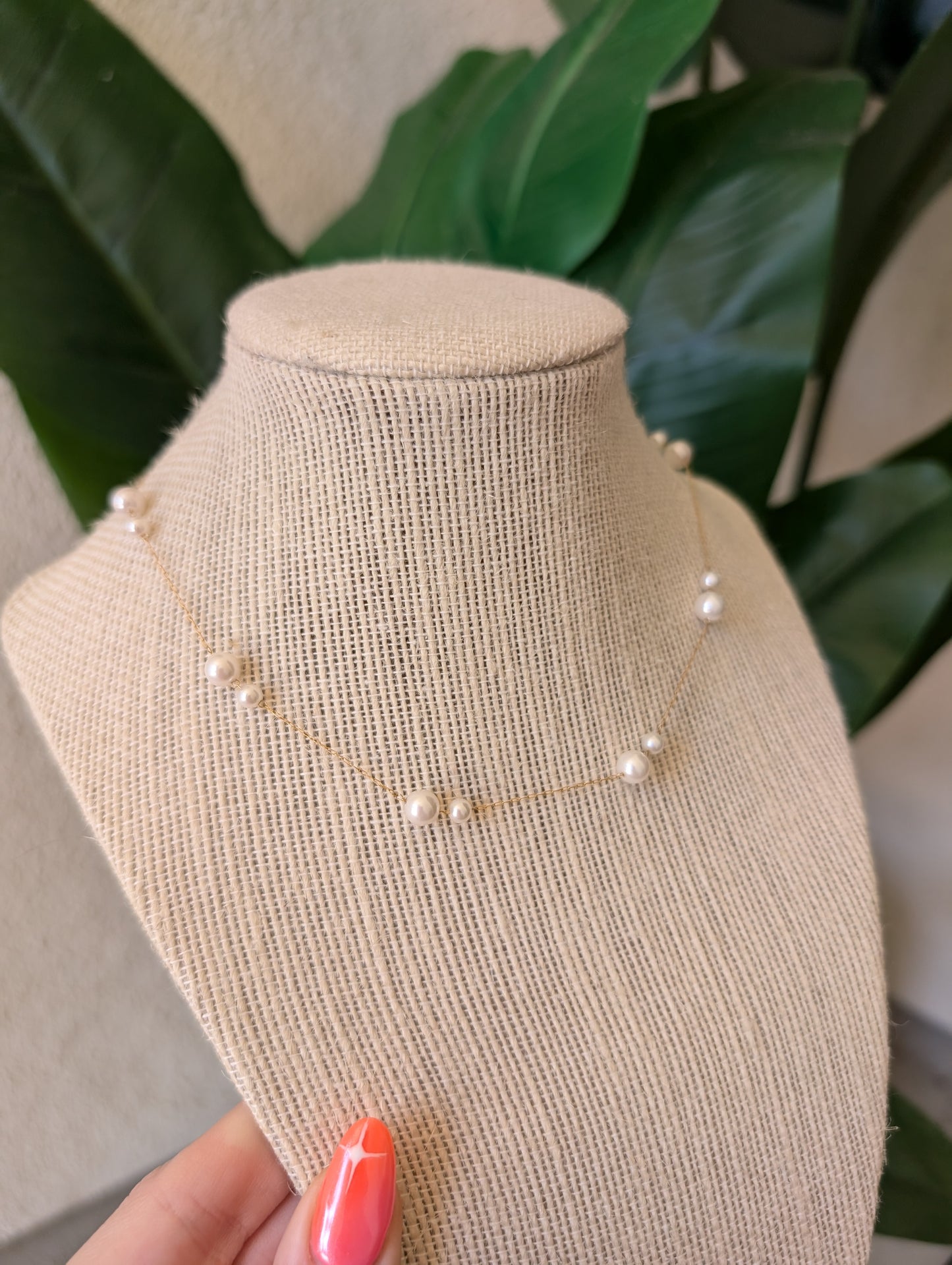 Dainty Pearl Necklace