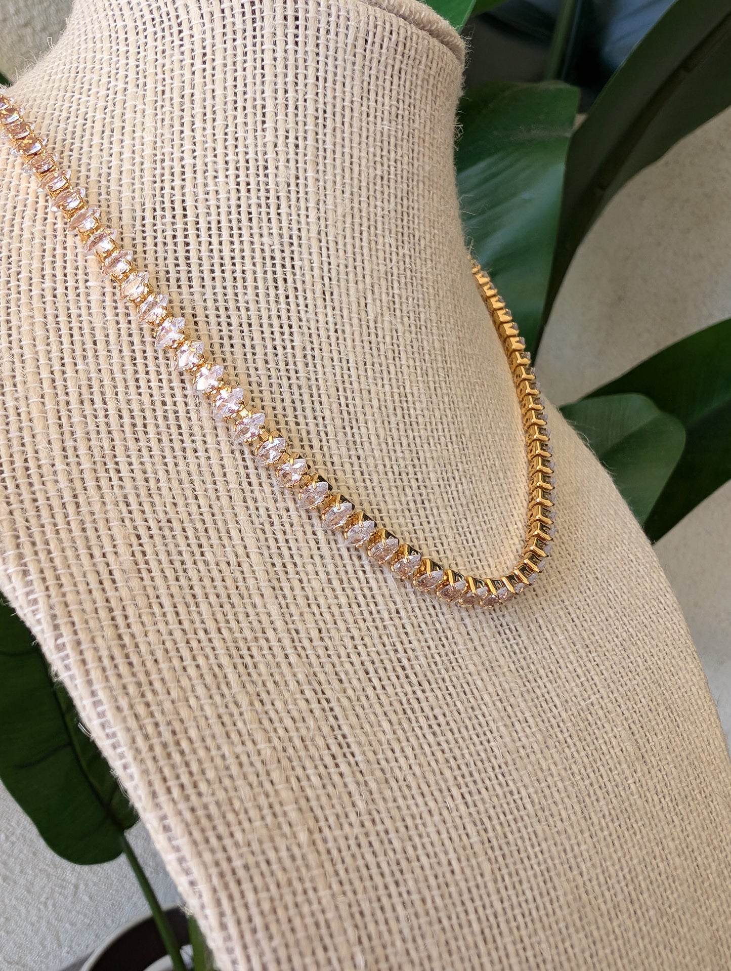 Marquise Tennis Necklace