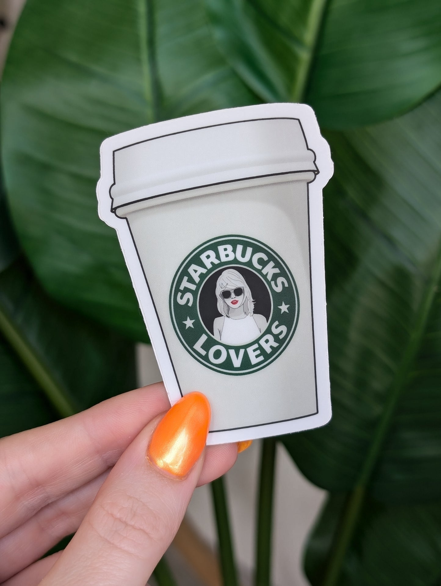 Taylor Swift Starbucks Lovers Cup Sticker