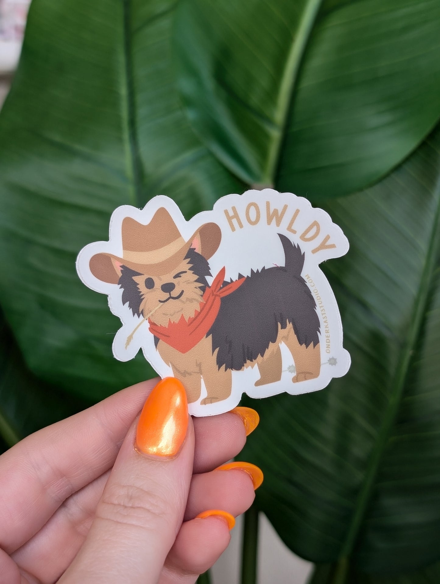 Howldy Sticker