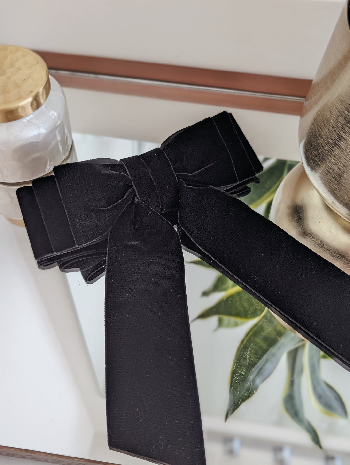 Grace Bow Barrette - Black