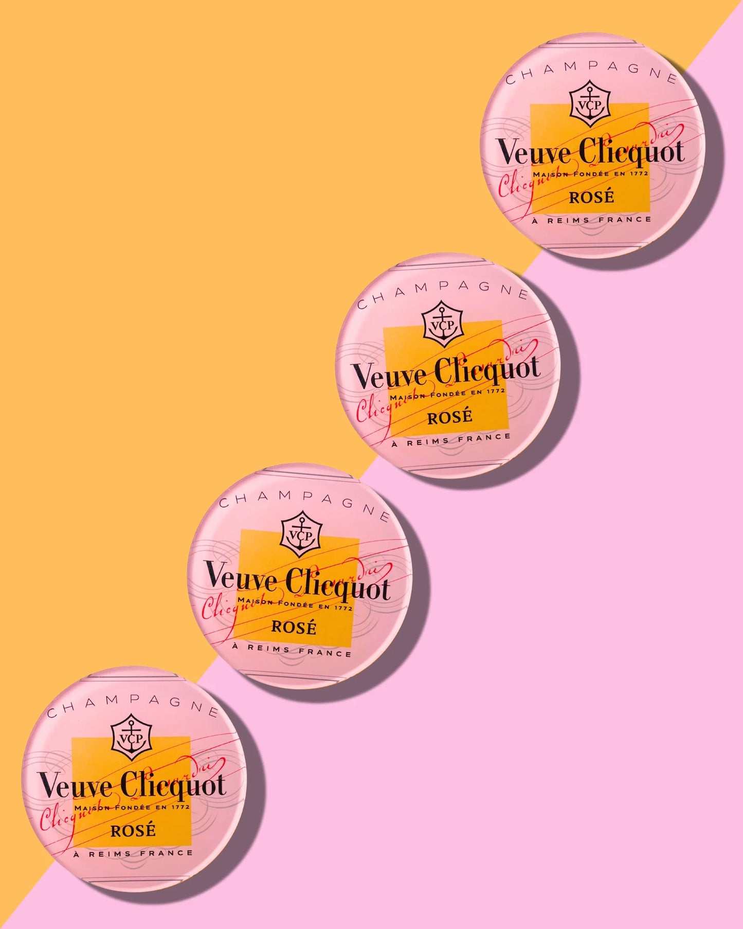 Rose Champagne Coasters