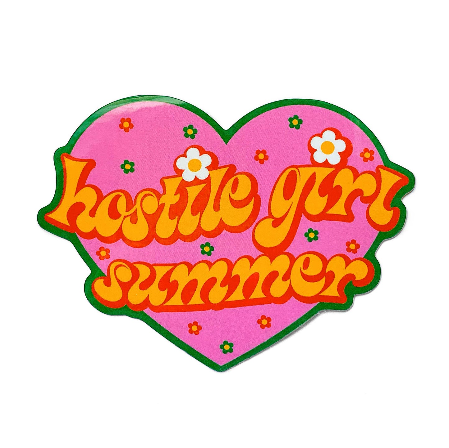 Hostile Girl Summer Sticker