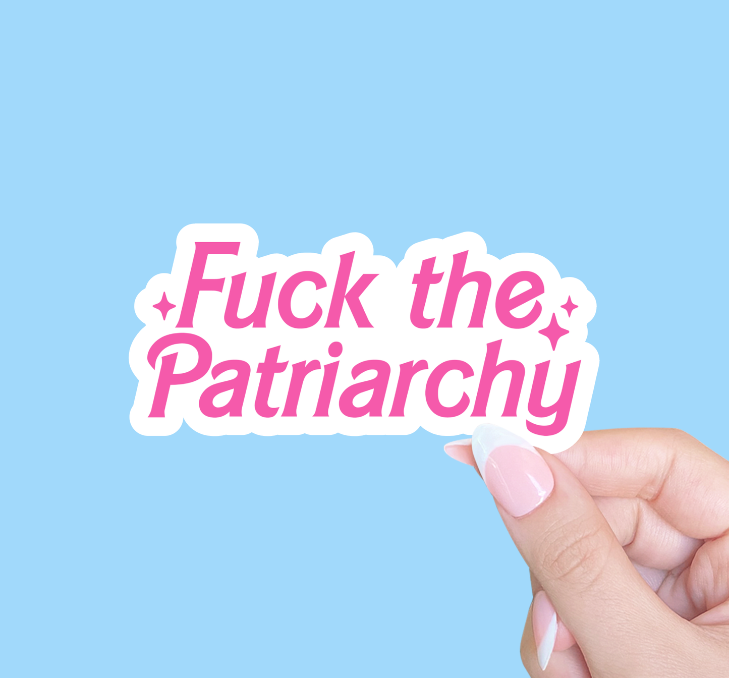 Fuck The Patriarchy Barbie Sticker