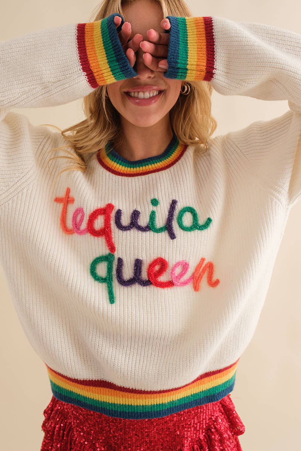 Tequila Queen Rainbow Sweater