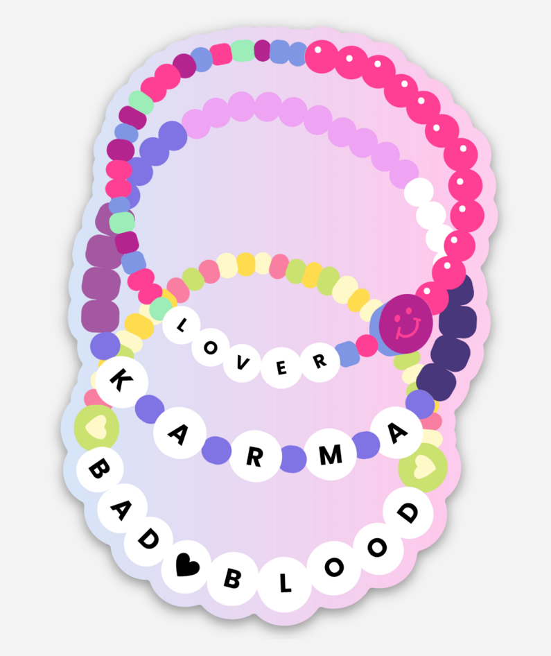 Taylor Friendship Bracelet Sticker