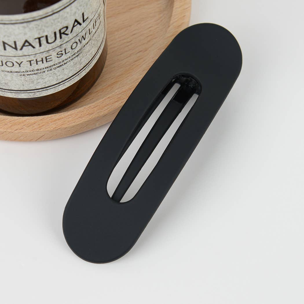 Black Barette Hair Clip