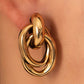 18K Gold Plated Waterproof Stainless Steel Stud Earrings - 7913: S0OX3T7913